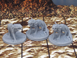 3x Alien Space Hound Dogs Mini Miniature Figure Scenery Terrain 3D Printed Model 28/32mm Scale Sci Fi Science Fiction RPG Tabletop Gaming