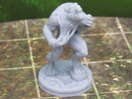 Growling Werewolf Miniature Mini 3D Printed Resin Model 28/32 mm Scale RPG Fantasy Games Dungeons & Dragons Tabletop Gaming 3D Printed Resin