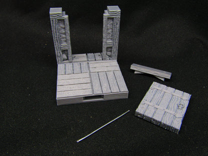 15 Tile Set Town Bar Inn Openforge Locking Modular Dungeon Tiles w/ Doors 3D Printed Model Tabletop Game Dungeons and Dragons D&D Open Lock