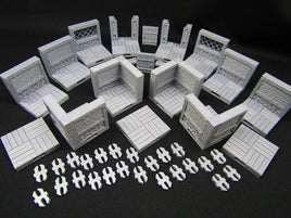 15 Tile Set Town Bar Inn Openforge Locking Modular Dungeon Tiles w/ Doors 3D Printed Model Tabletop Game Dungeons and Dragons D&D Open Lock