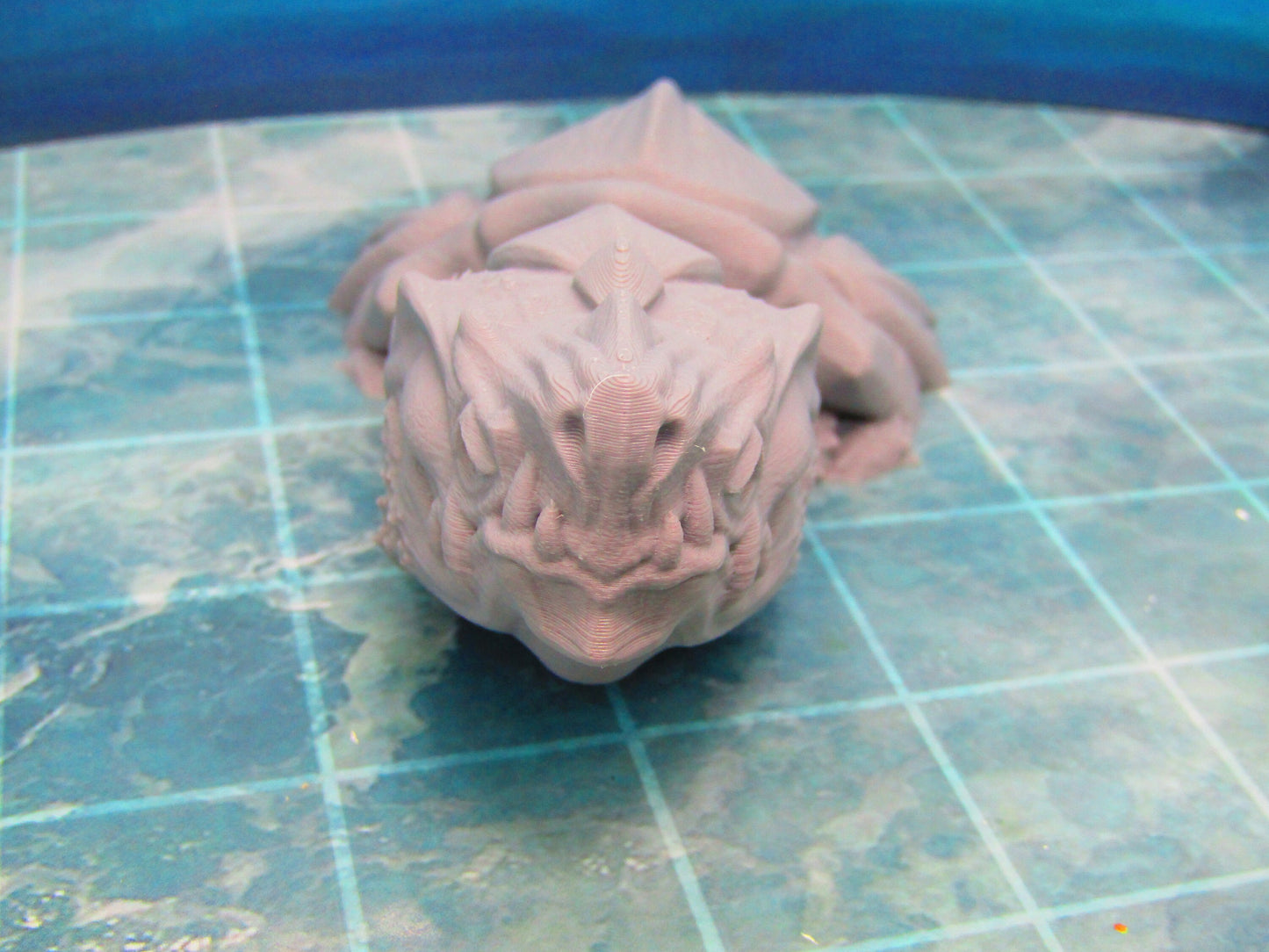 Breaching Dragon Turtle Sea Monster Mini Miniature Figure D Printed Model 28/32mm Scale Fantasy RPG Tabletop Gaming Dungeons & Dragons