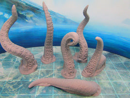 6pc Attacking Tentacles Sea Creature Scenery