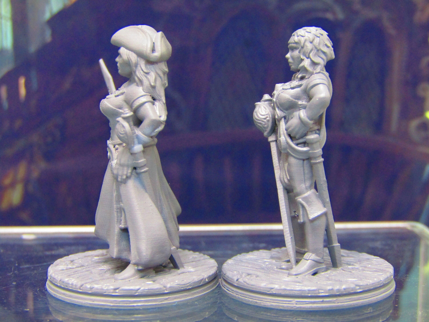Human Pirate Female Captain / First Mate Mini Miniature Figure 3D Printed Model 28/32mm Scale Fantasy RPG Tabletop Gaming Dungeons & Dragons