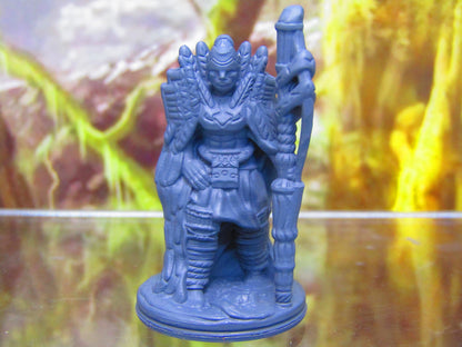 Tribal Jungle Warrior Eagle Hero Mini Miniature Figure 3D Printed Model 28/32mm Scale Fantasy RPG Tabletop Gaming Dungeons & Dragons