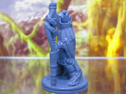 Tribal Jungle Warrior Eagle Hero Mini Miniature Figure 3D Printed Model 28/32mm Scale Fantasy RPG Tabletop Gaming Dungeons & Dragons
