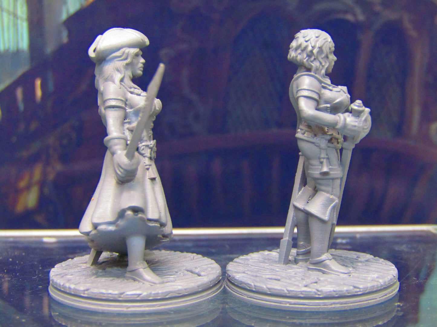 Human Pirate Female Captain / First Mate Mini Miniature Figure 3D Printed Model 28/32mm Scale Fantasy RPG Tabletop Gaming Dungeons & Dragons