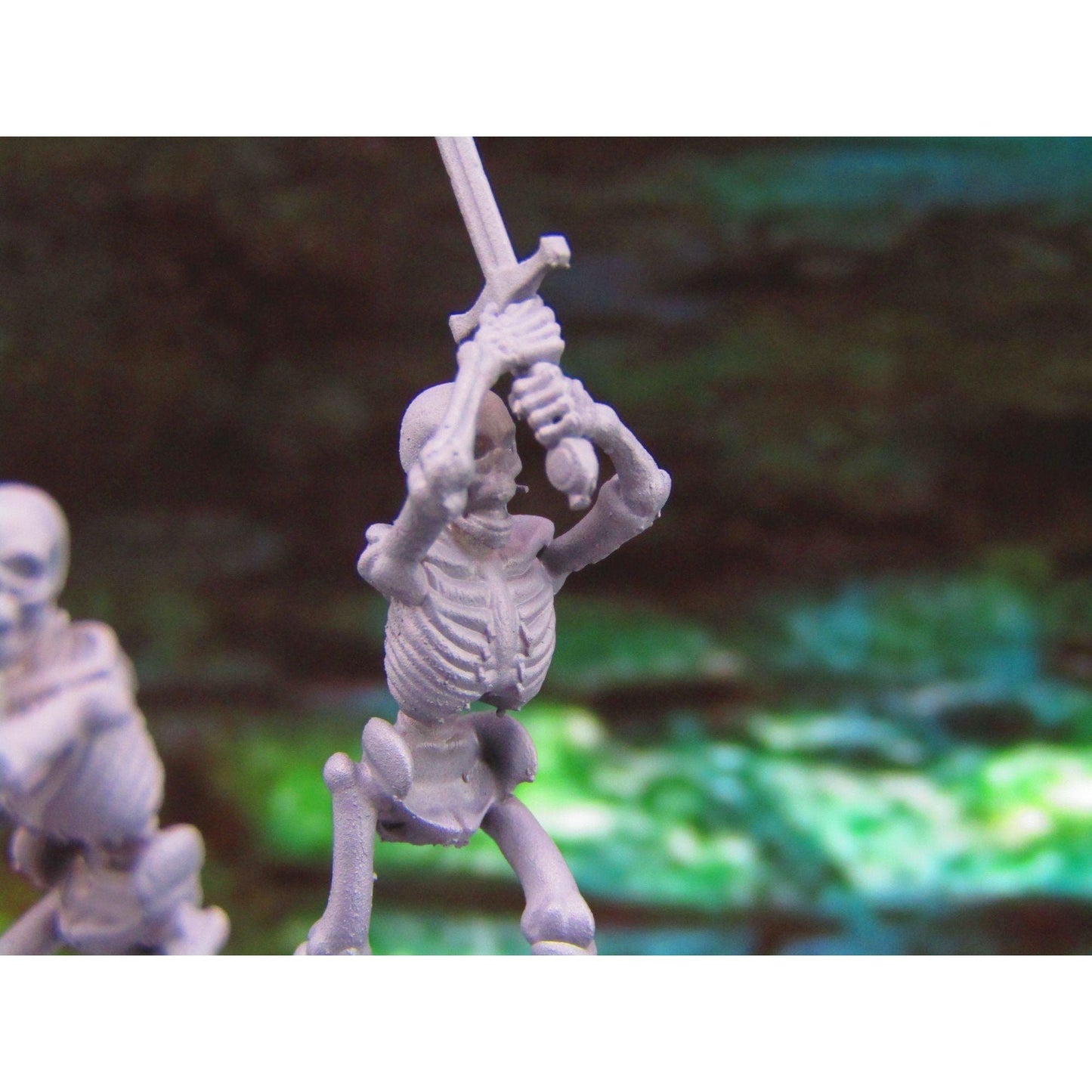 4pc Undead Skeletons Unarmored Fighters Mini Miniatures 3D Printed Model 28/32mm Scale RPG Fantasy Games Dungeons & Dragons Tabletop Gaming