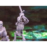 
              4pc Undead Skeletons Unarmored Fighters Mini Miniatures 3D Printed Model 28/32mm Scale RPG Fantasy Games Dungeons & Dragons Tabletop Gaming
            