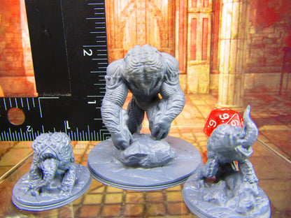 Brain / Flesh Golem and Intellect Devourers Monster Encounter Mini Miniature Figure Dungeons & Dragons 3D Printed Mini Miniature Model