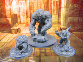 Brain / Flesh Golem and Intellect Devourers Monster Encounter Mini Miniature Figure Dungeons & Dragons 3D Printed Mini Miniature Model