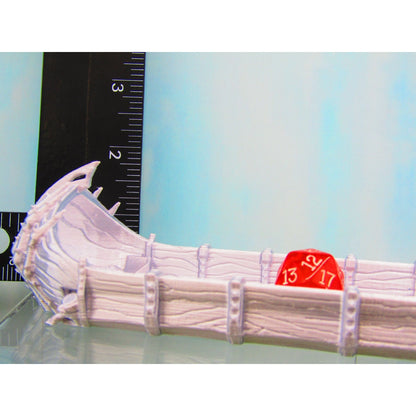 Large Ferry River Crossing Boat Vehicle Scatter Terrain Scenery 3D Printed Mini Miniature Model 28/32mm Scale Tabletop Gaming D&D