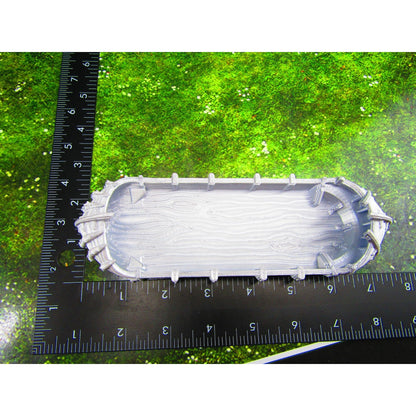Large Ferry River Crossing Boat Vehicle Scatter Terrain Scenery 3D Printed Mini Miniature Model 28/32mm Scale Tabletop Gaming D&D