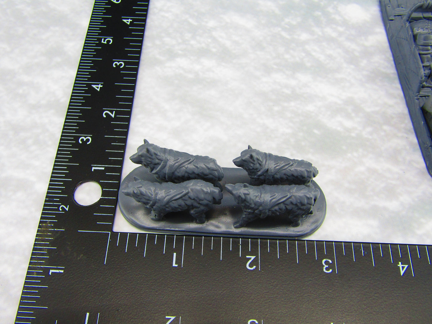 Dog Sled Sleigh and Cargo 28mm Scale Figure RPG Fantasy Games Dungeons & Dragons 3D Printed EC3D Wilds of Wintertide Mini Resin Model
