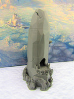 
              5 Piece 4 Floor Ice Crystal Shard Wizards Tower Openforge Scatter Terrain Scenery 3D Printed Model Tabletop Game Dungeons and Dragons D&D
            