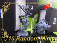 
              Lot of 10 Random Pre Primed 28/32 mm Scale Resin Miniature Figure Fantasy Models - Player Reward Dungeons & Dragons Pathfinder Tabletop RPG
            