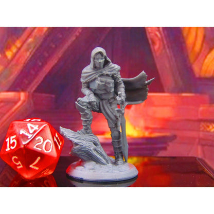 Masked High Order Assassin Mercenary Mini Miniature Model Character Figure 28mm/32mm Scale RPG Tabletop Gaming Wargaming D&D etc.